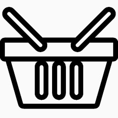 电子商务购物篮子图标