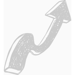 粉笔涂鸦风格箭头按钮 