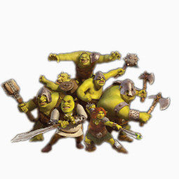 怪物史莱克和霏欧纳shrek-icons