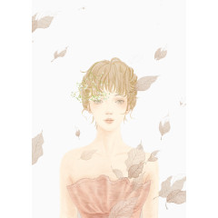 唯美手绘人物插画