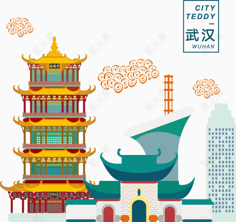 武汉代表图