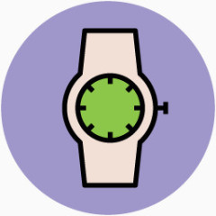 学校图案教育素材 手表图标