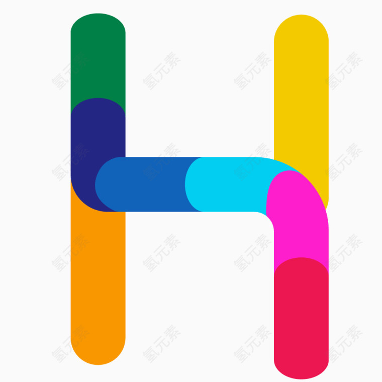炫彩字母H