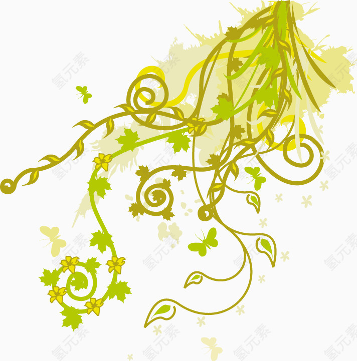 藤蔓花纹