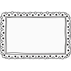 矢量创意设计小花镶边线框图标