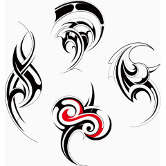 精美时尚花纹卷纹设计矢量素材