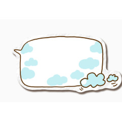 卡通 漫画风格 对话框