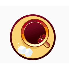 卡通饮品标签图标