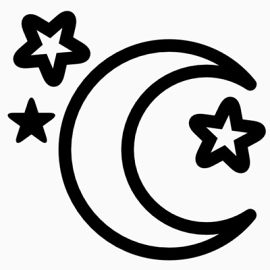 宝宝出行日星星月亮图案