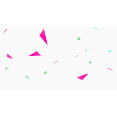 多彩简约碎片漂浮