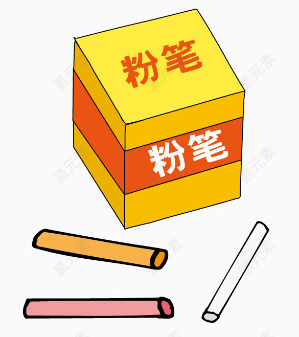 卡通粉笔盒