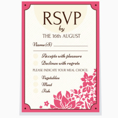 矢量邀请函贺卡