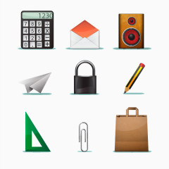 9款卡通实用图标设计