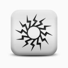 磨砂白广场图标自然奇迹太阳自然奇观