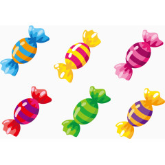 卡通手绘条纹水果糖合集 