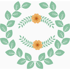 矢量小花环