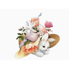 帽子下面的兔子