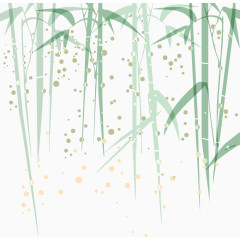 矢量竹子中国风雾色竹林绿色竹子