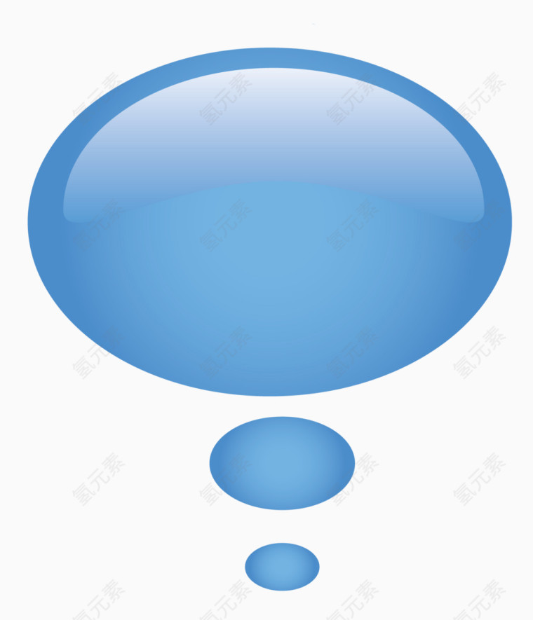 蓝色边框对话框泡泡框