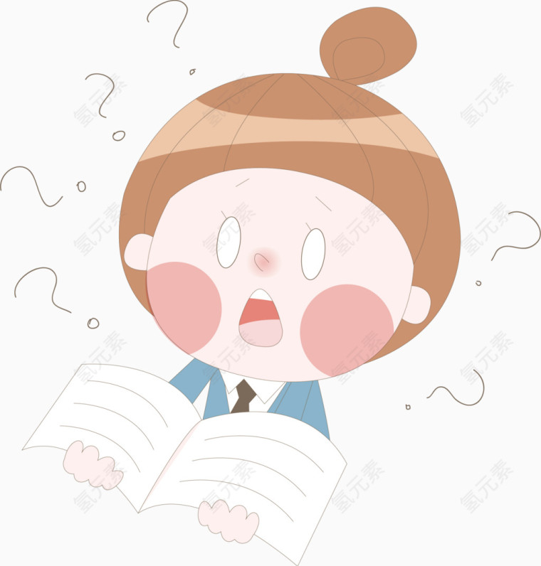 看书女孩的疑问