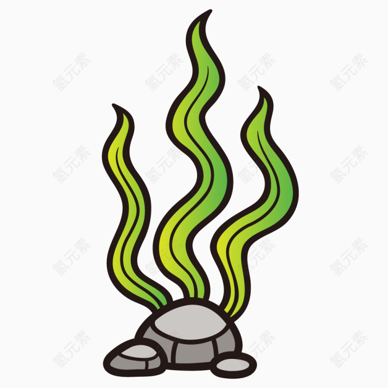 可爱动物水草