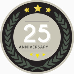 周年纪念标签矢量图