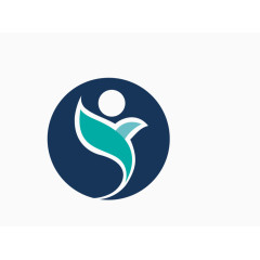 曲线人物标志设计