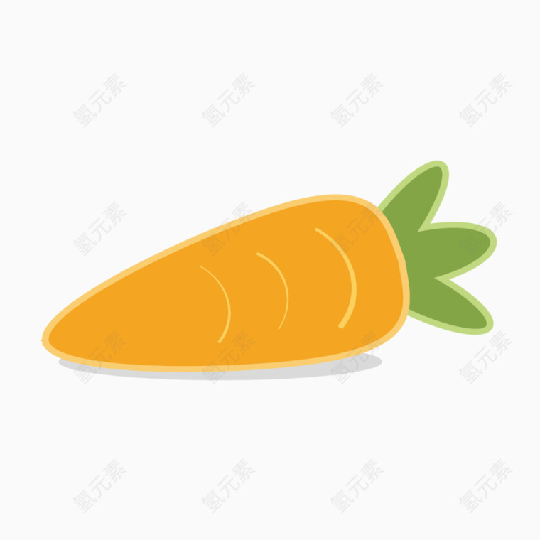 矢量素材卡通胡萝卜