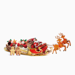 圣诞老人麋鹿装饰