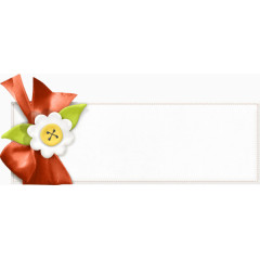 简易蝴蝶结促销标签