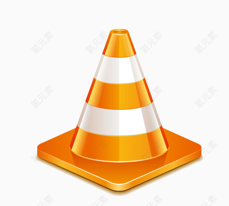 卡通停车停止路标