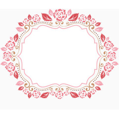 玫瑰花边框