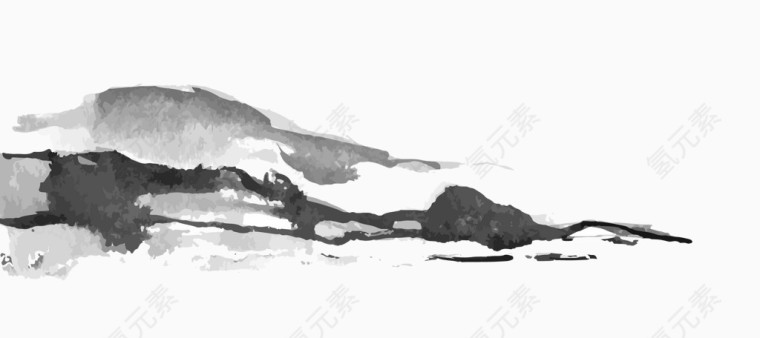 水墨山水元素