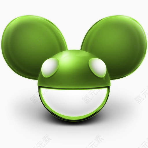 米奇鼠标绿色Deadmau5-mask-icon-set