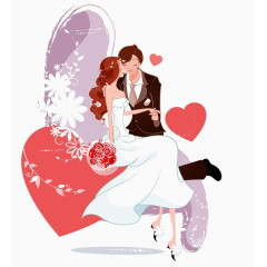 手捧鲜花的时尚新娘