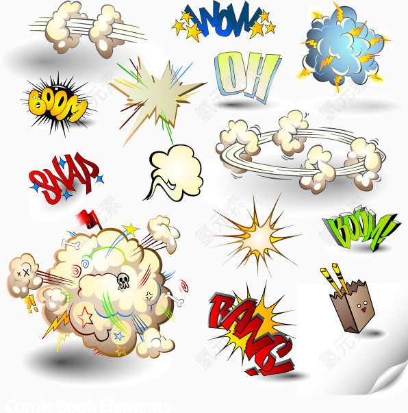 多款爆炸标签标贴