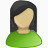 女性绿色橄榄用户sem_labs_icon_pack