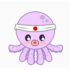 可爱小章鱼卡通素材