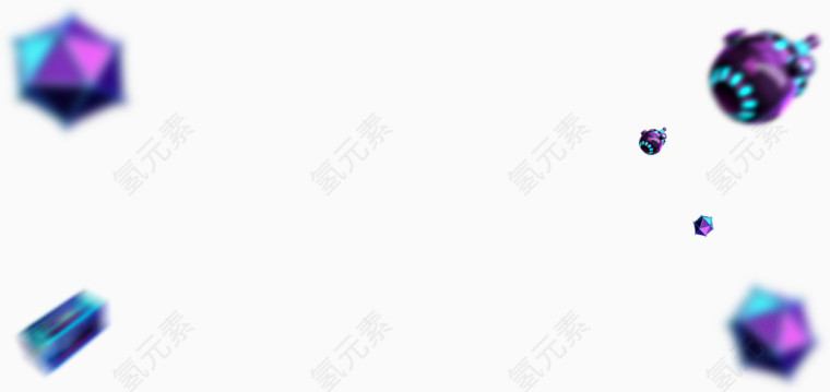立体炫彩漂浮物
