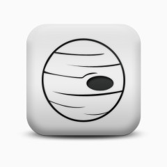 磨砂白广场图标自然奇迹行星自然奇观