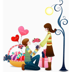 情人节求爱素材