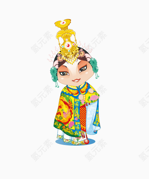 手绘戏子