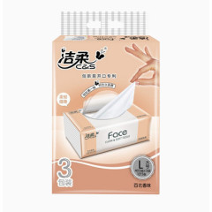 产品实物洁柔面巾纸