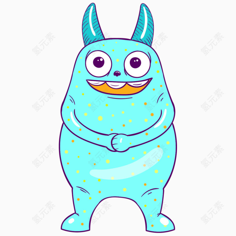 卡通小怪物素材
