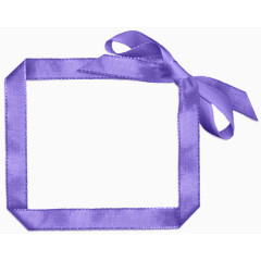 相框矢量图卡通图片 紫色蝴蝶结边框