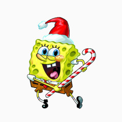 宝宝节手绘可爱海绵宝宝