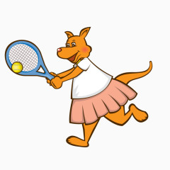 打网球的狐狸
