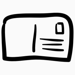 明信片图标