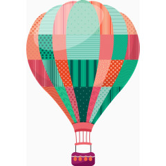 卡通精美热气球