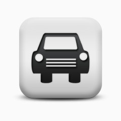 不光滑的白色的广场图标运输旅行运输卡车Transport-travel-icons